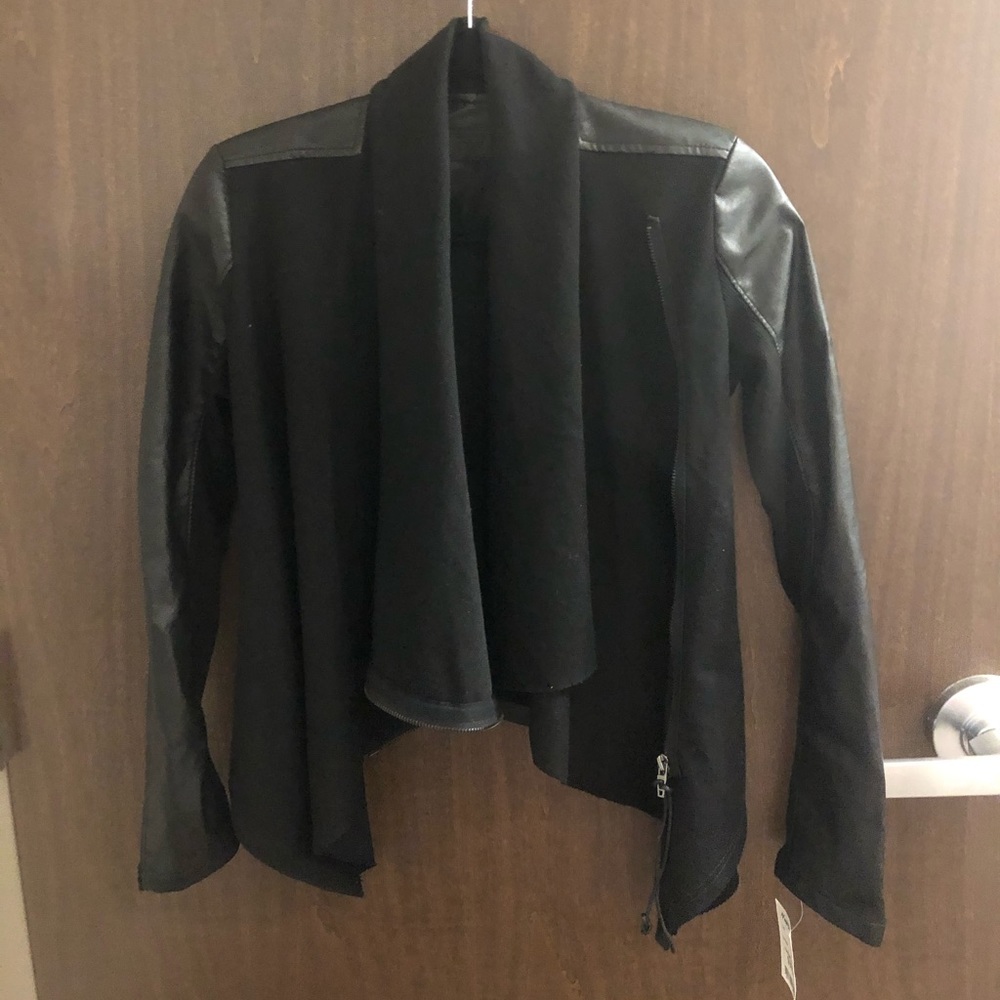 faux leather jacket
